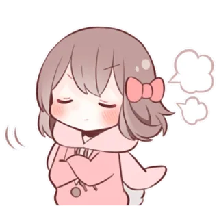 ☺️ sticker, anime, girl, cute, cartoon, kawaii telegram sticker