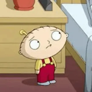 ▪️ Stewie Griffin Family Guy 만화, 스튜이, 패밀리 가이, 웃긴, TV 쇼 telegram sticker