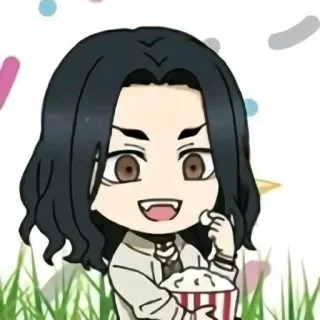 🥺 anime, chibi, cartoon, manga, character, fanart telegram sticker