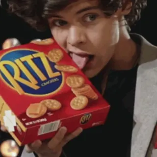 😋 RITZ Crackers crackers, food, RITZ, snack, eating telegram sticker