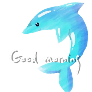 Dolphin little world whatsapp stickers