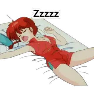 🙂 Zzzzz sleep, sleeping, zzz, anime, tired telegram sticker