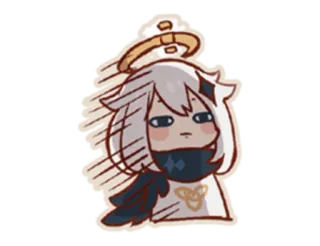 ⭐️ Paimon Genshin Impact Paimon, Genshin Impact, video game, anime, sticker, emergency food, cute telegram sticker