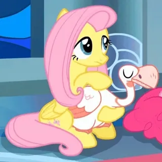 😑 Fluttershy My Little Pony Kartun, Kuda, Binatang, Poni, Lucu telegram sticker