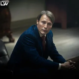 🗿 Hannibal Lecter Hannibal hannibal, mads mikkelsen, hannibal lecter, tv series, drama, psychological thriller telegram sticker