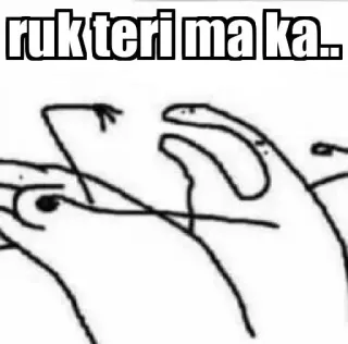 😤 ruk teri ma ka.. telegram sticker
