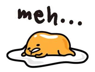 Gudetama @tikelku whatsapp stickers