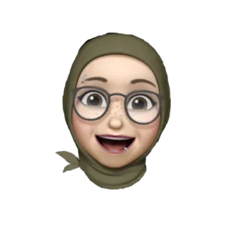 😄 Мемоджи, Аватар, Эмодзи, Женщина, Хиджаб whatsapp sticker
