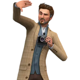 🤚 man, camera, photography, photographer telegram sticker