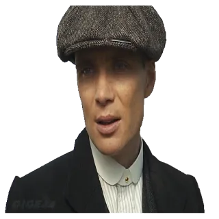 😦 Thomas Shelby Peaky Blinders homem, retrato, ator, Peaky Blinders, Cillian Murphy telegram sticker