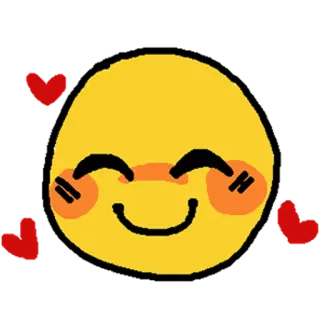 ❤️ Emoji, Herz, Süß, Liebe, Zärtlich, Lächelnd whatsapp sticker