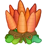 💐 にんじん, 野菜, 束, 食べ物, オレンジ, 庭 telegram sticker