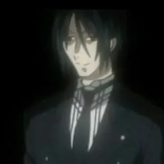 🙂 Sebastian Michaelis Black Butler Anime, Mangá, Mordomo, Personagem, Sebastian Michaelis, Black Butler telegram sticker
