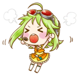 😡 Anime, Personaje, Enojado, Dibujos animados, Kawaii whatsapp sticker