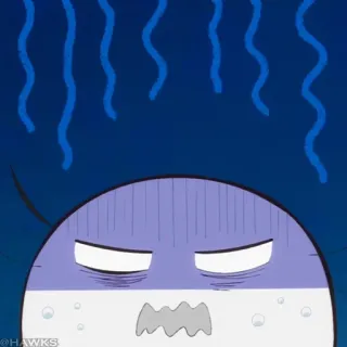 💎 Cartoon, Verärgert, Traurig, Blau telegram sticker