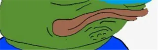 🐸 Pepe the Frog Пепе, Лягушка, Мем, Грустный, Интернет-мем telegram sticker