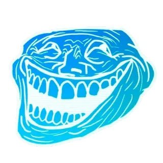 🤖 Trollface มีม, เกรียน, อินเทอร์เน็ต, ตลก telegram sticker
