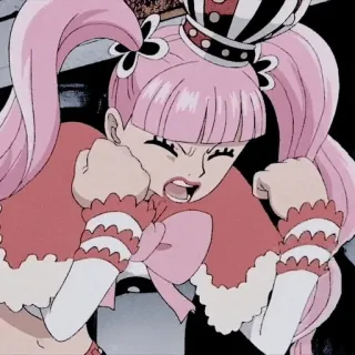 🌸 Perona One Piece Anime, Dibujos animados, Perona, One Piece, Enojado, Chica whatsapp sticker