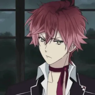🍷 Ayato Sakamaki Diabolik Lovers anime, vampire, red hair, bishounen telegram sticker