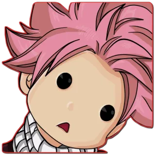 😶 Natsu Dragneel Fairy Tail Natsu, Fairy Tail, anime, manga, character, sticker telegram sticker