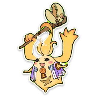 😀 sticker, cartoon, fantasy, creature, mage telegram sticker