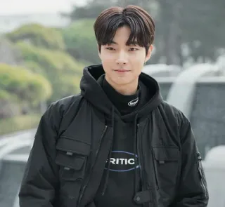 🎧 RITIC 男性, 韓国, 俳優, ジャケット, ポートレート whatsapp sticker