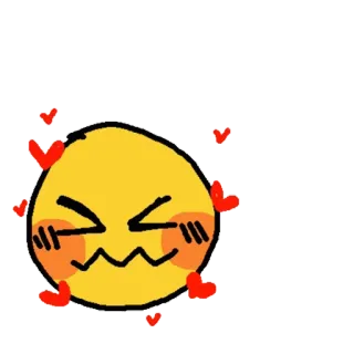 🥰 emoji, amor, coração, fofo telegram sticker