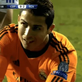 😉 Cristiano Ronaldo COP 0-2 REA футбол, футбол, спорт, игрок, Реал Мадрид whatsapp sticker