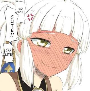 😳 SO CUTE!!
SO CUTE! animé, mignon, rougir, manga telegram sticker