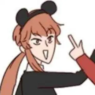 🎈 Stinkefinger, Cartoon, Beleidigung whatsapp sticker