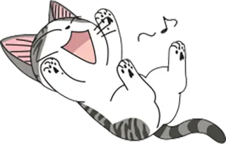 🎵 Chi Chi's Sweet Home 치, 고양이, 애니, 만화, 귀여운, 치즈 스위트 홈 telegram sticker