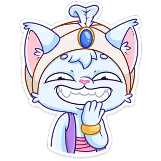 😀 kucing, kartun, stiker, jin, lucu, imut telegram sticker