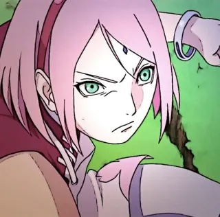 😠 Sakura Haruno Naruto Anime, Sakura, Haruno, Naruto, Ninja, Postać, Kreskówka telegram sticker