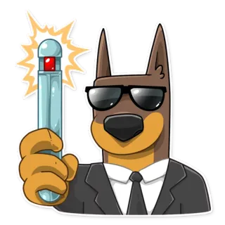 Dobie the Spy telegram stickers