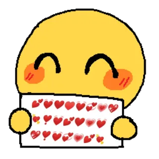 🥰 Emoji, Coração, Amor, Fofo, Kawaii telegram sticker