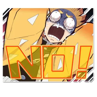 ⚡️ NO! аниме, выражение, нет, отказ telegram sticker