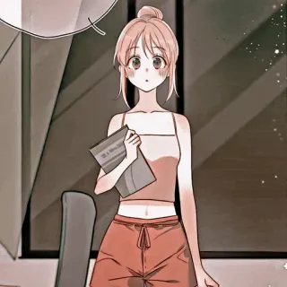 🦔 Anime, Dziewczyna, Kobieta, Kreskówka, Rysunek telegram sticker