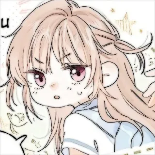 🍓 애니메이션, 만화, 소녀, 치비, 귀여운 telegram sticker