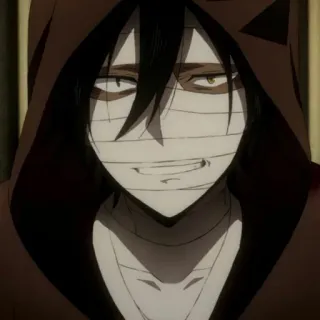 🩸 Zack Angels of Death anime, character, scary, bandages, manga, horror telegram sticker