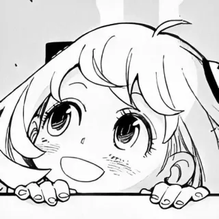 😃 Anya Forger Spy x Family Anime, Mangá, Desenho animado, Personagem, Spy x Family, Anya Forger telegram sticker