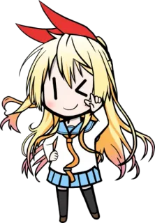 😉 Anime, Chibi, Lindo, Chica, Dibujos animados, Manga telegram sticker