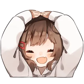 🤗 アニメ, 漫画, 可愛い, 女の子, かわいい, ステッカー telegram sticker