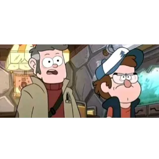 🔥 Dipper Pines and Stanford Pines Gravity Falls telegram sticker