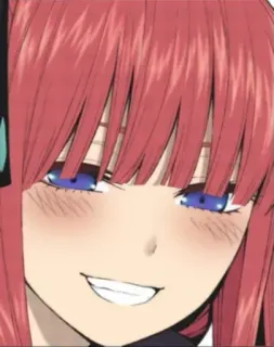 😏 Anime, Manga, Personaje, Sonrisa, Pelo rojo, Dibujo animado telegram sticker