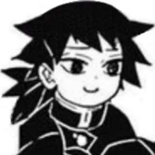 🌊 Giyu Tomioka Demon Slayer аниме, манга, клинок рассекающий демонов, гию томиока, чиби, милый telegram sticker
