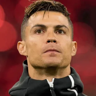 🖤 Cristiano Ronaldo 足球, 足球, 运动员, 肖像, CR7 telegram sticker