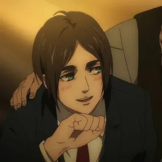 💈 Eren Yeager Attack on Titan Anime, Mangá, Eren Yeager, Ataque dos Titãs, Shingeki no Kyojin, Personagem telegram sticker