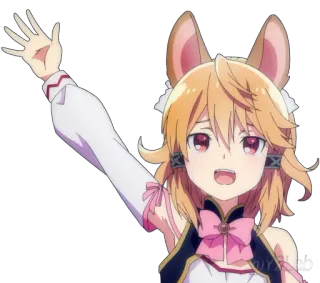 👋 Anime, Mädchen, süß, kawaii, Waifu telegram sticker