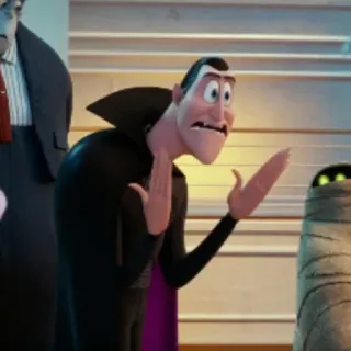 🕸 Dracula Hotel Transylvania Dracula, Hotel Transylwania, Wampir, Kreskówka, Animacja, Potwór telegram sticker