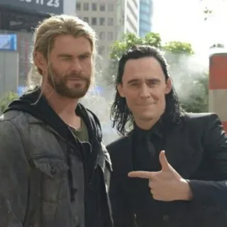 👈 Thor, Loki marvel, supereroe, film, personaggi, thor, loki telegram sticker